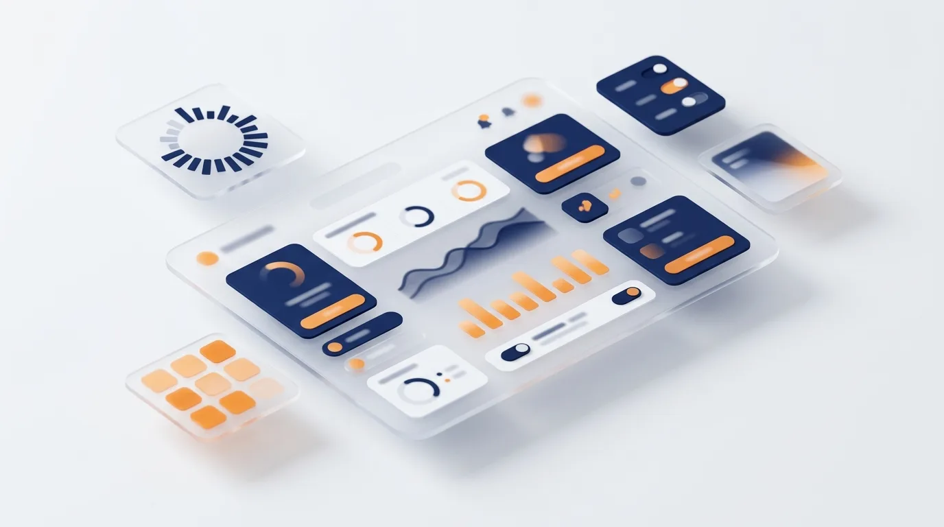 Dashboard di un'applicazione aziendale su misura
