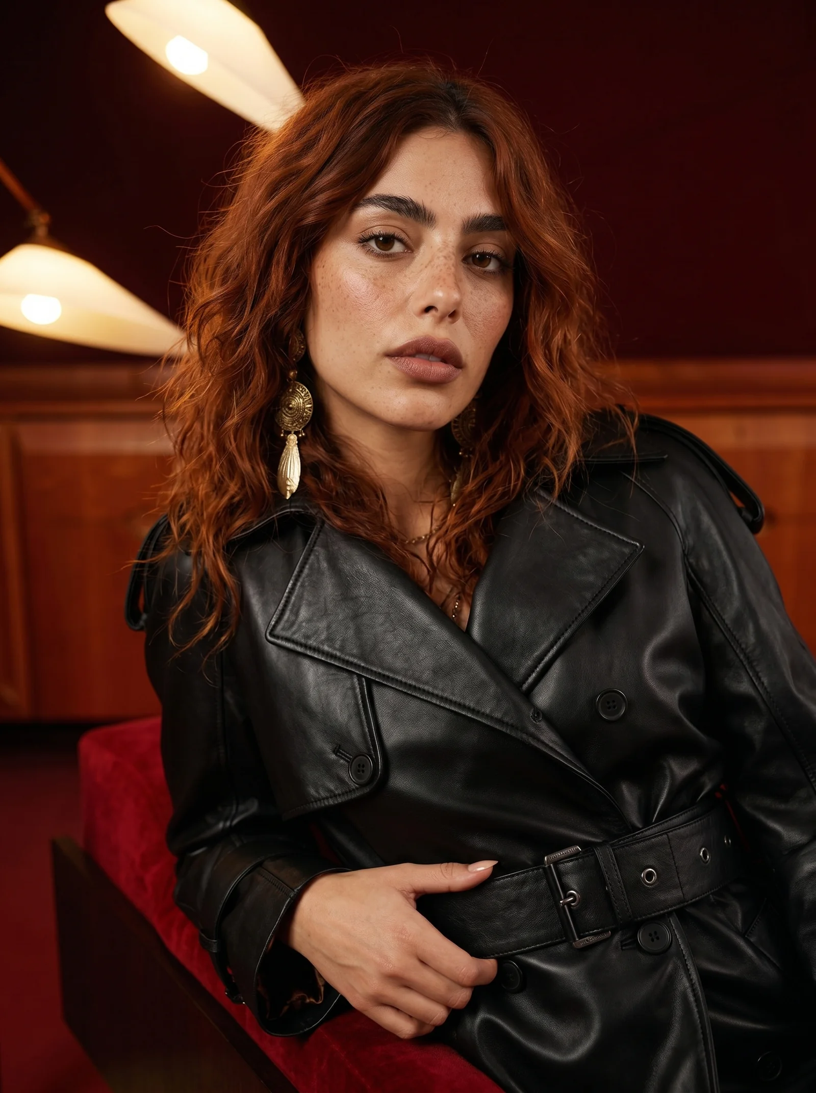 Crimson Room — Shooting AI Capospalla in Pelle, immagine 4