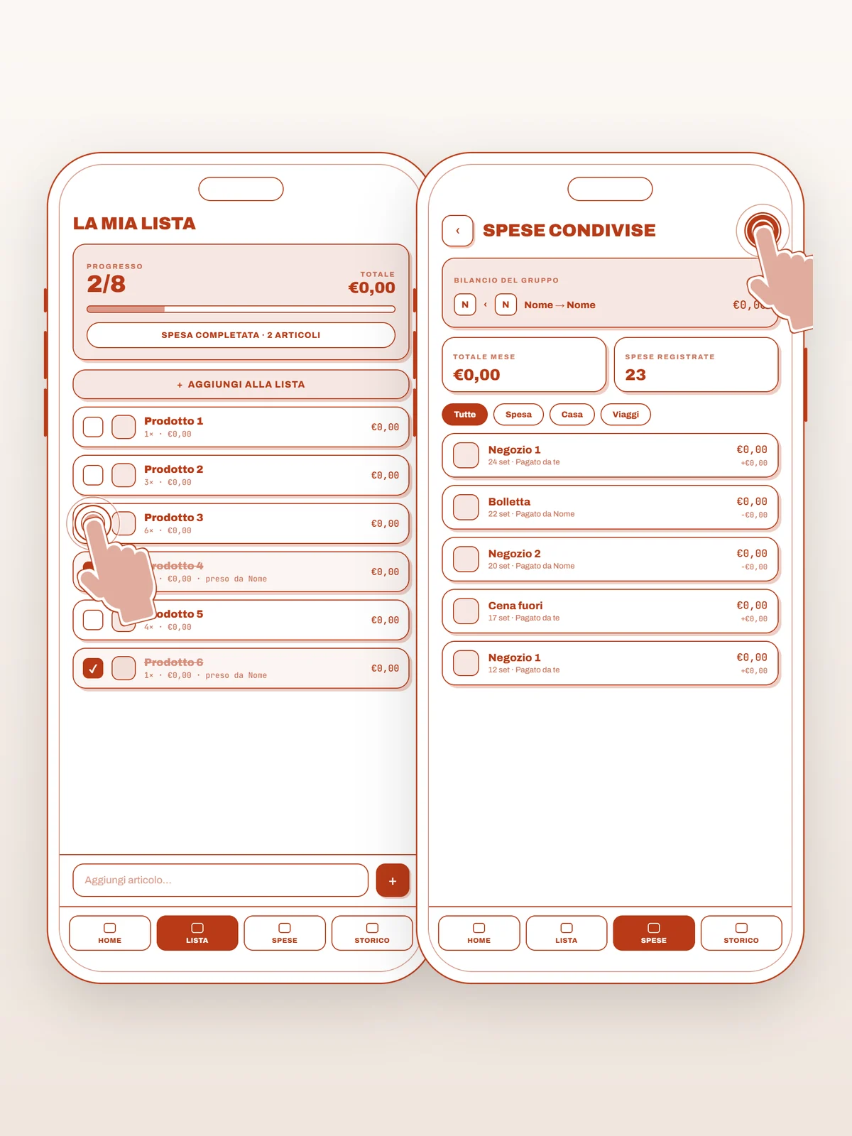 SuperSpesa — App spese di coppia — Pensata con il carrello in mano