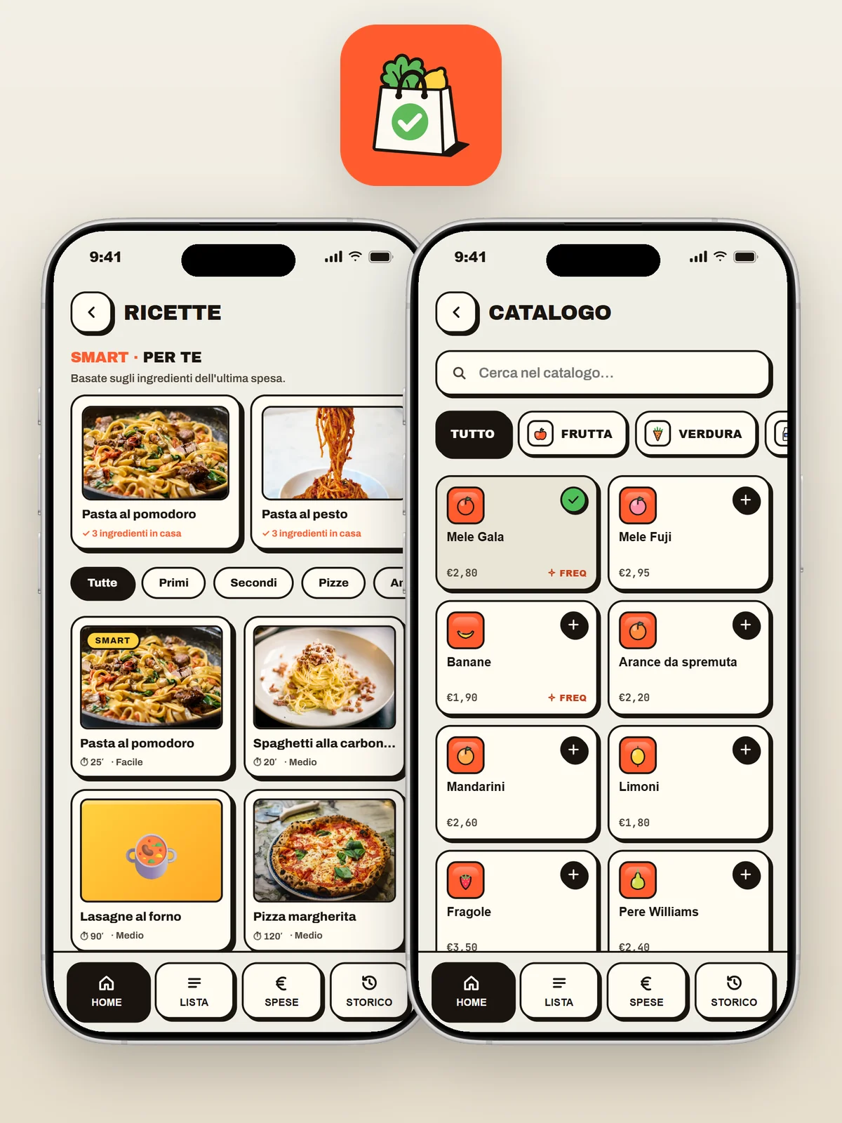 SuperSpesa — App spese di coppia — La lista si scrive quasi da sola